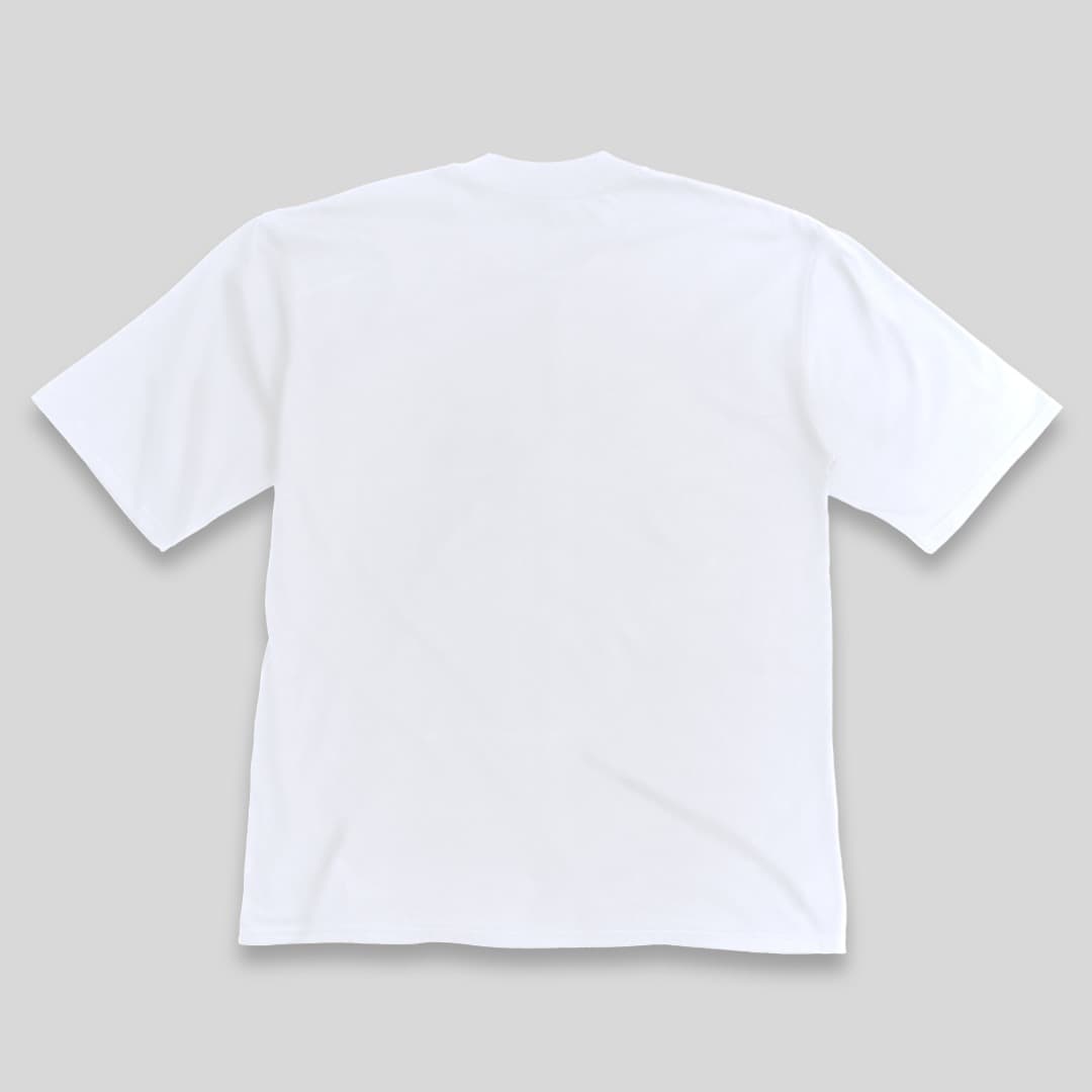 Aura Oversize Blanca · Logotipo — dorso