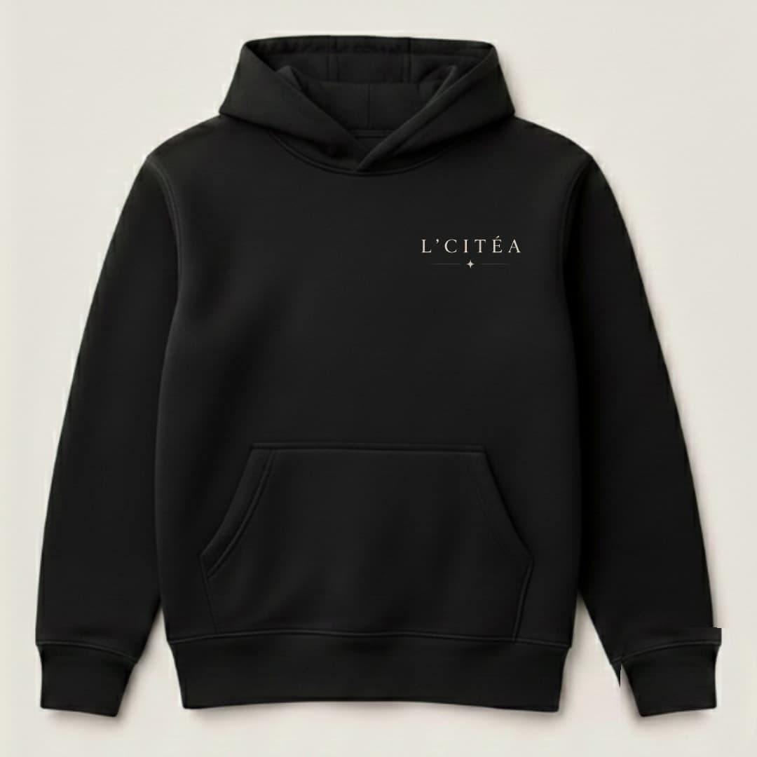 Boston Hoodie Negro · Logotipo